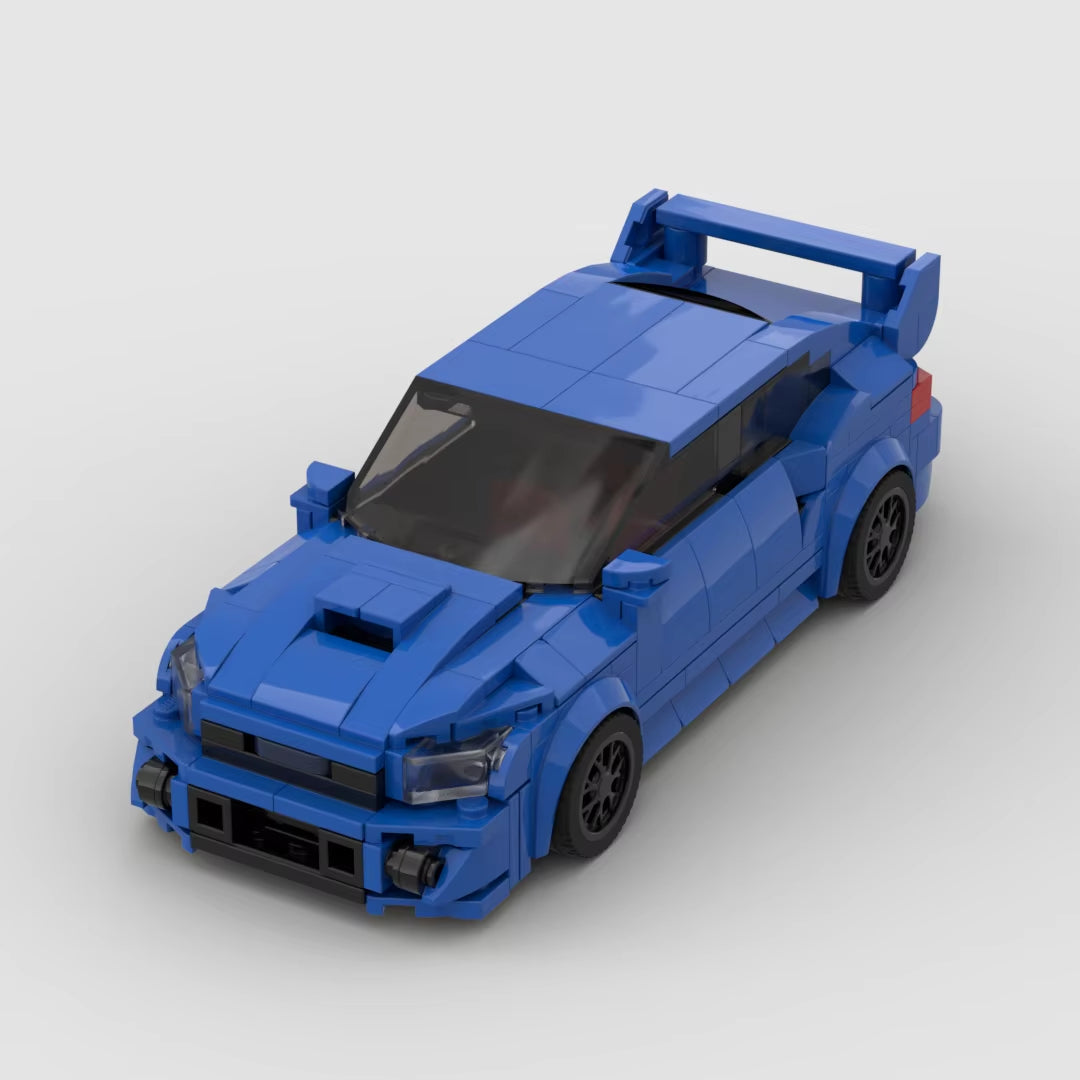 MOC Subaru WRX STI 303Pcs Racing Sports Car Vehicle Racer Building Blocks Brick Creative Garage Toys for Boys
