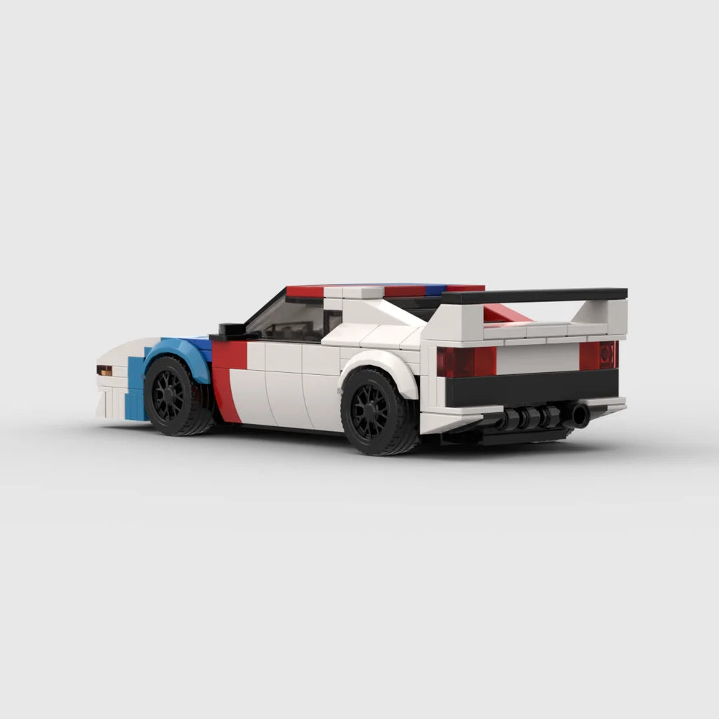 MOC the First Generation M1 Racing Sports Car Vehicle Racer Building Blocks Brick Creative Garage Toys for Boys