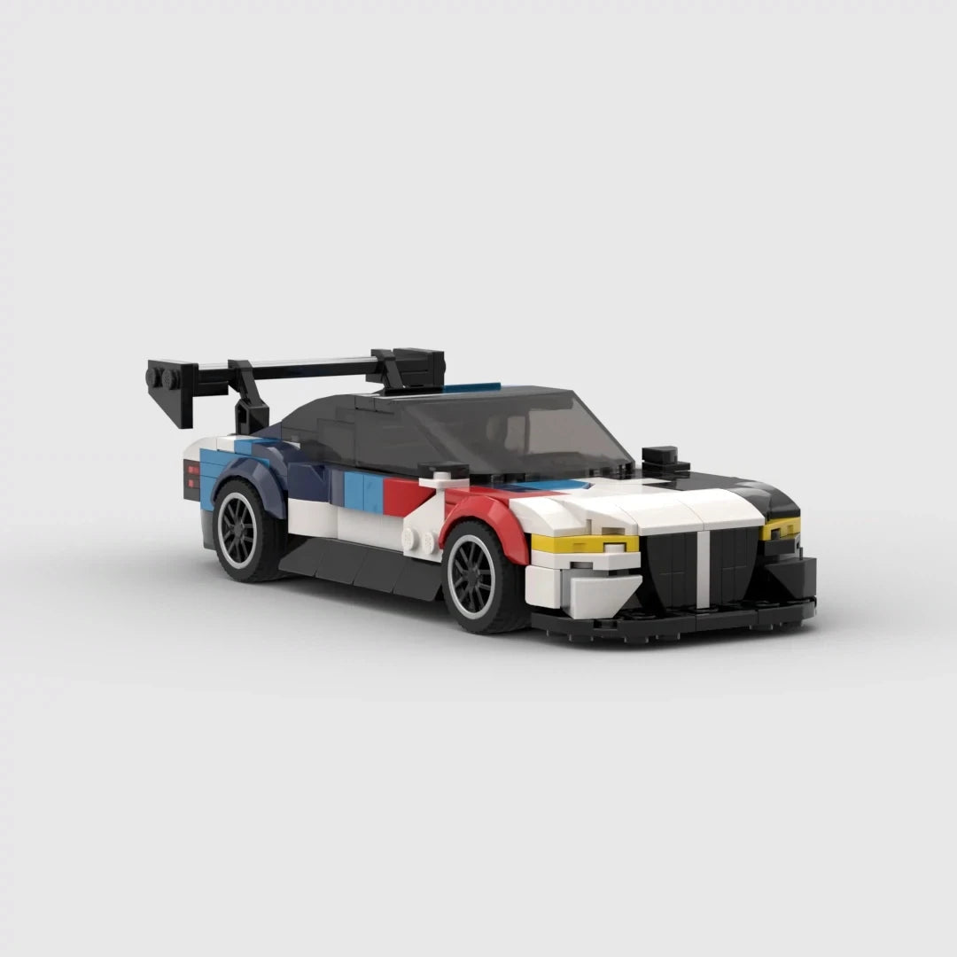 MOC M4 385Pcs Livery Version M Power Racing Sports Car Vehicle Racer Building Blocks Brick Creative Garage Toys
