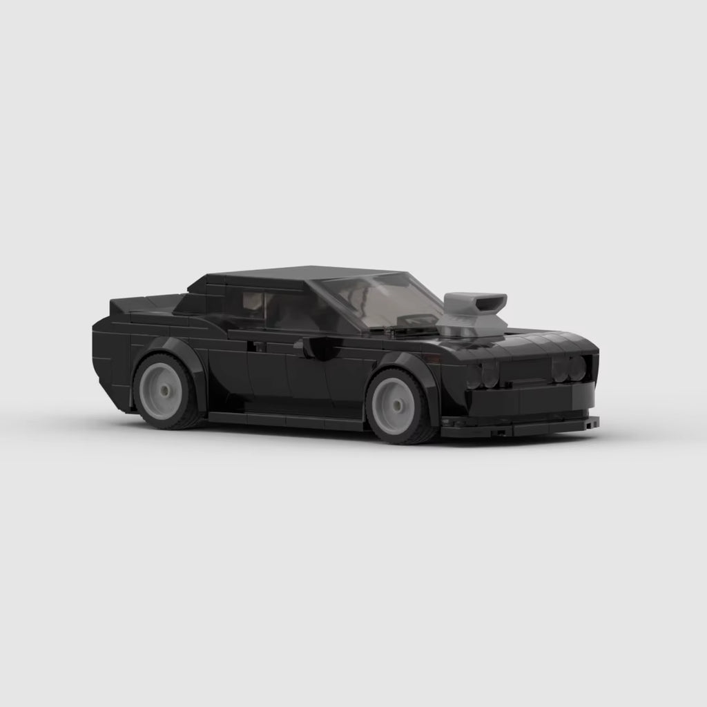 MOC Dodge Challenger Charger Dom Racing Racer Building Blocks Brick Creative Garage Toys for Boys Gifts