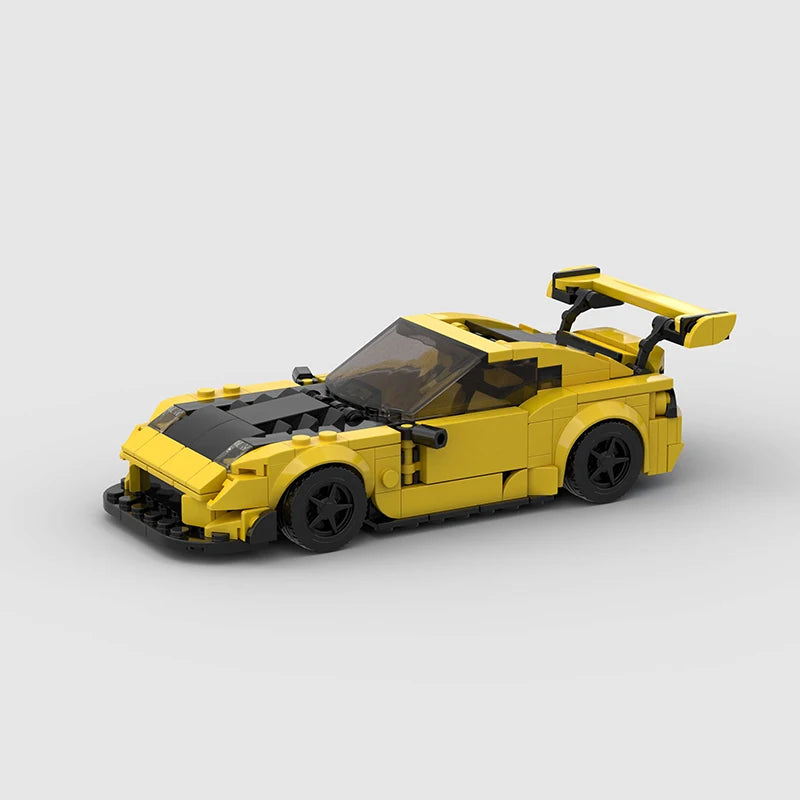 MOC Mazda RX-7 Racing Car Building Blocks, City Sports Vehicle Speed Champion Model, Creative Garage DIY Bricks, Educational Toy