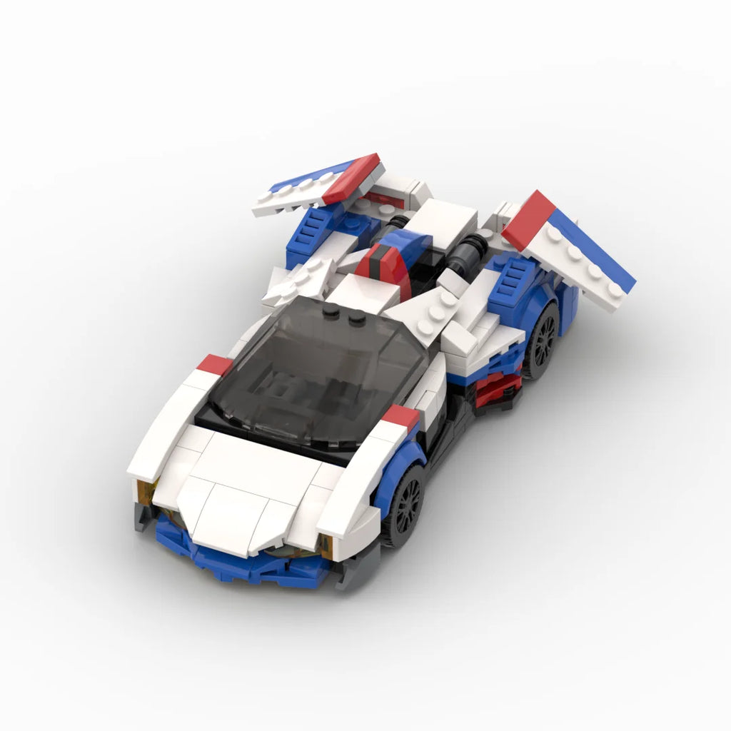 MOC the ASRADA GSX Equation Racing Sports Car Vehicle Racer Building Blocks Creative Garage Toys for Boys