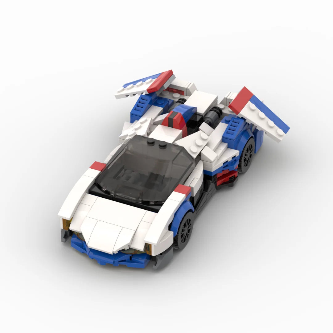 MOC the ASRADA GSX Equation Racing Sports Car Vehicle Racer Building Blocks Creative Garage Toys for Boys