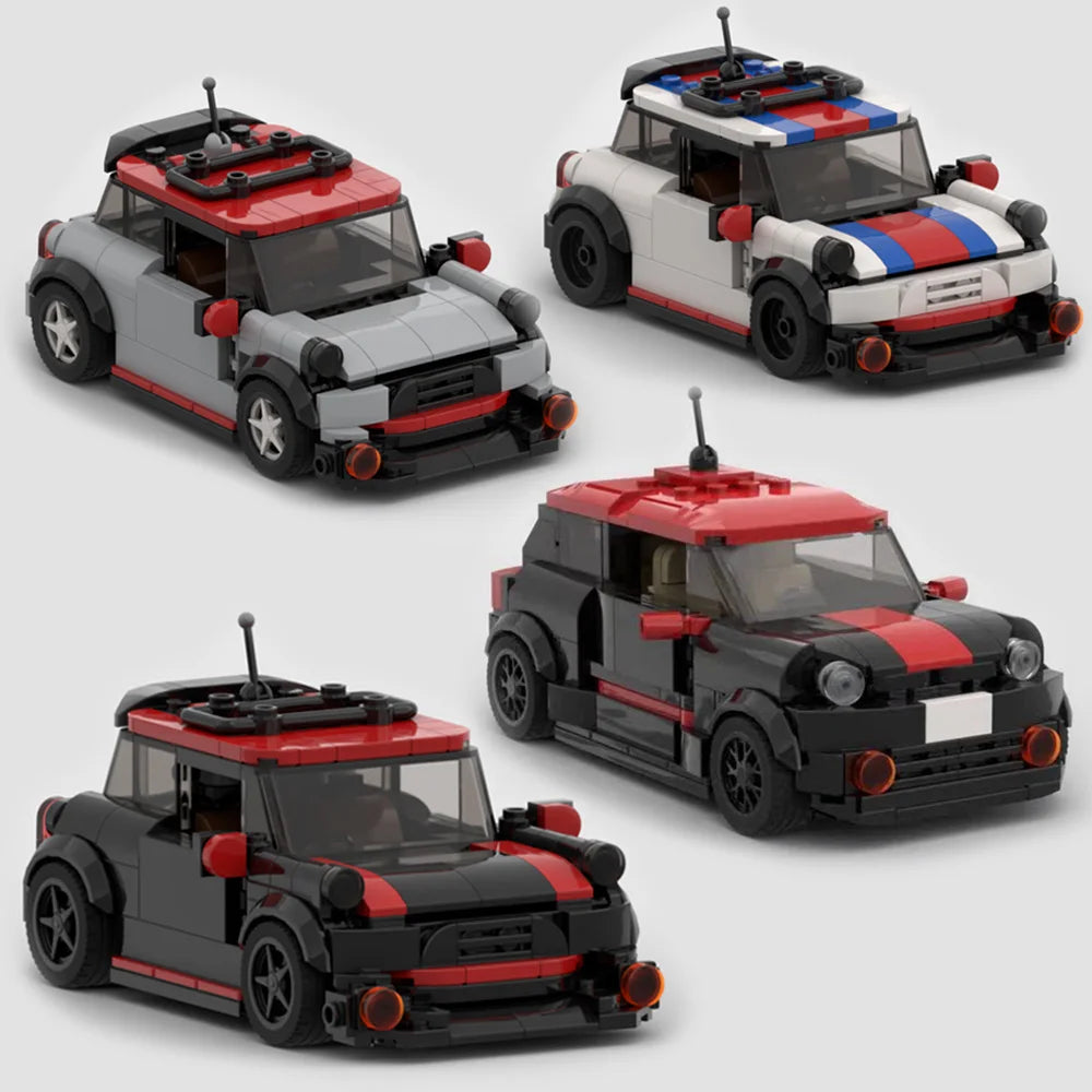 Block MOC MINI JCW Racing Sports Car Building Blocks Racing Car Model Building Blocks Children Educational Toys