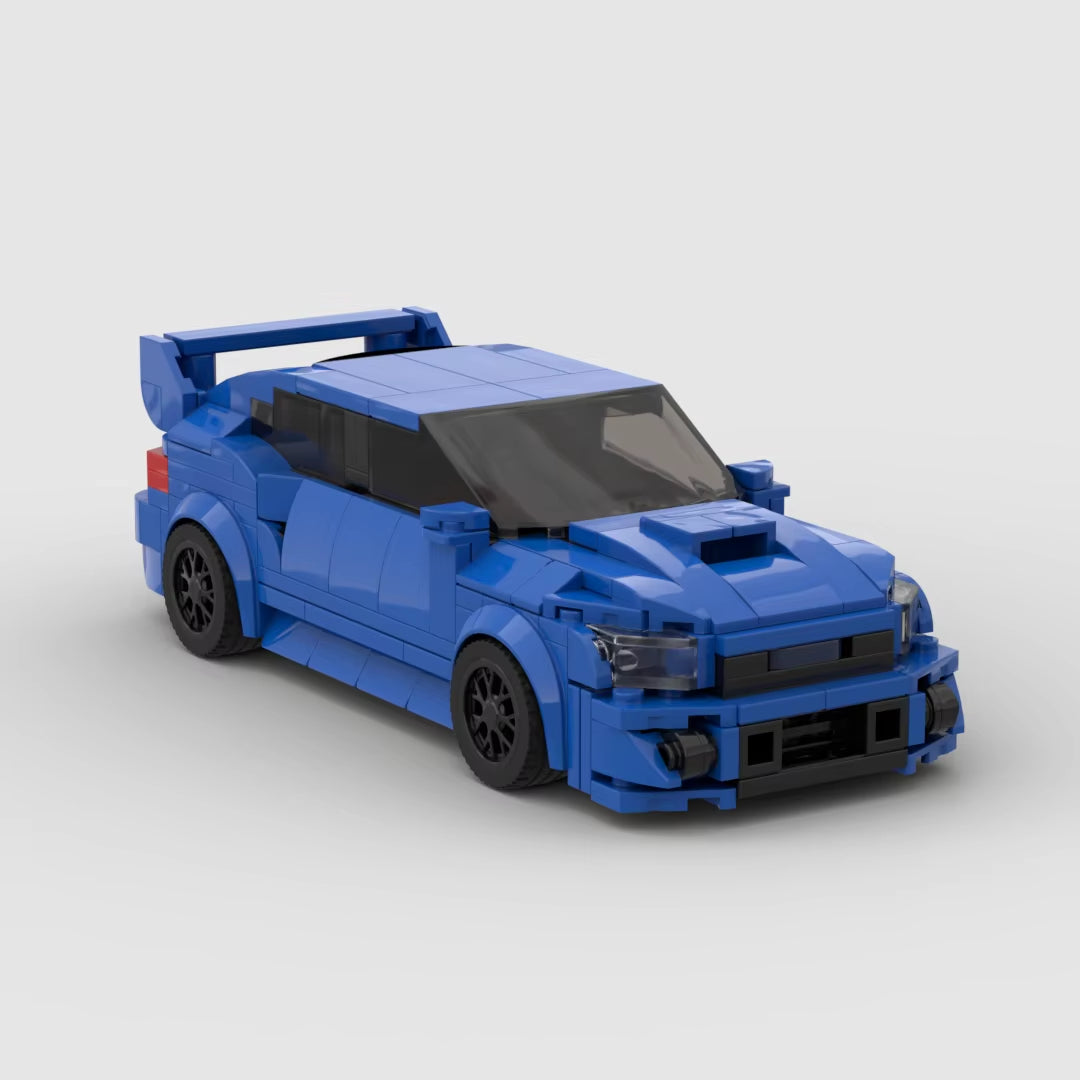 MOC Subaru WRX STI 303Pcs Racing Sports Car Vehicle Racer Building Blocks Brick Creative Garage Toys for Boys