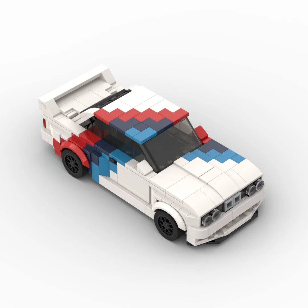 MOC Technical 455Pcs E30 Racing Sports Car Vehicle Racer Building Blocks Brick Creative Garage Toys for Boys