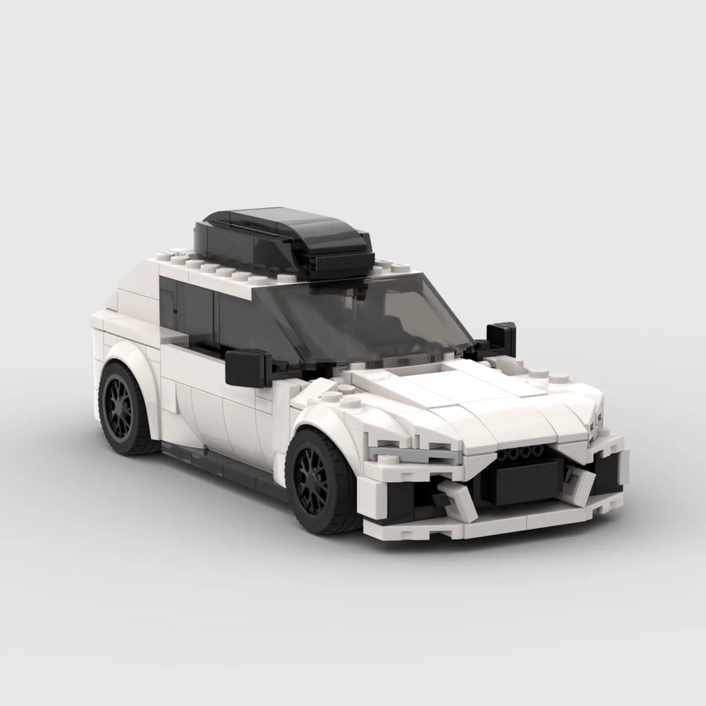 MOC RS6 Racing Sports Car Vehicle Racer Building Blocks Brick Creative Garage Toys for Boys Gifts
