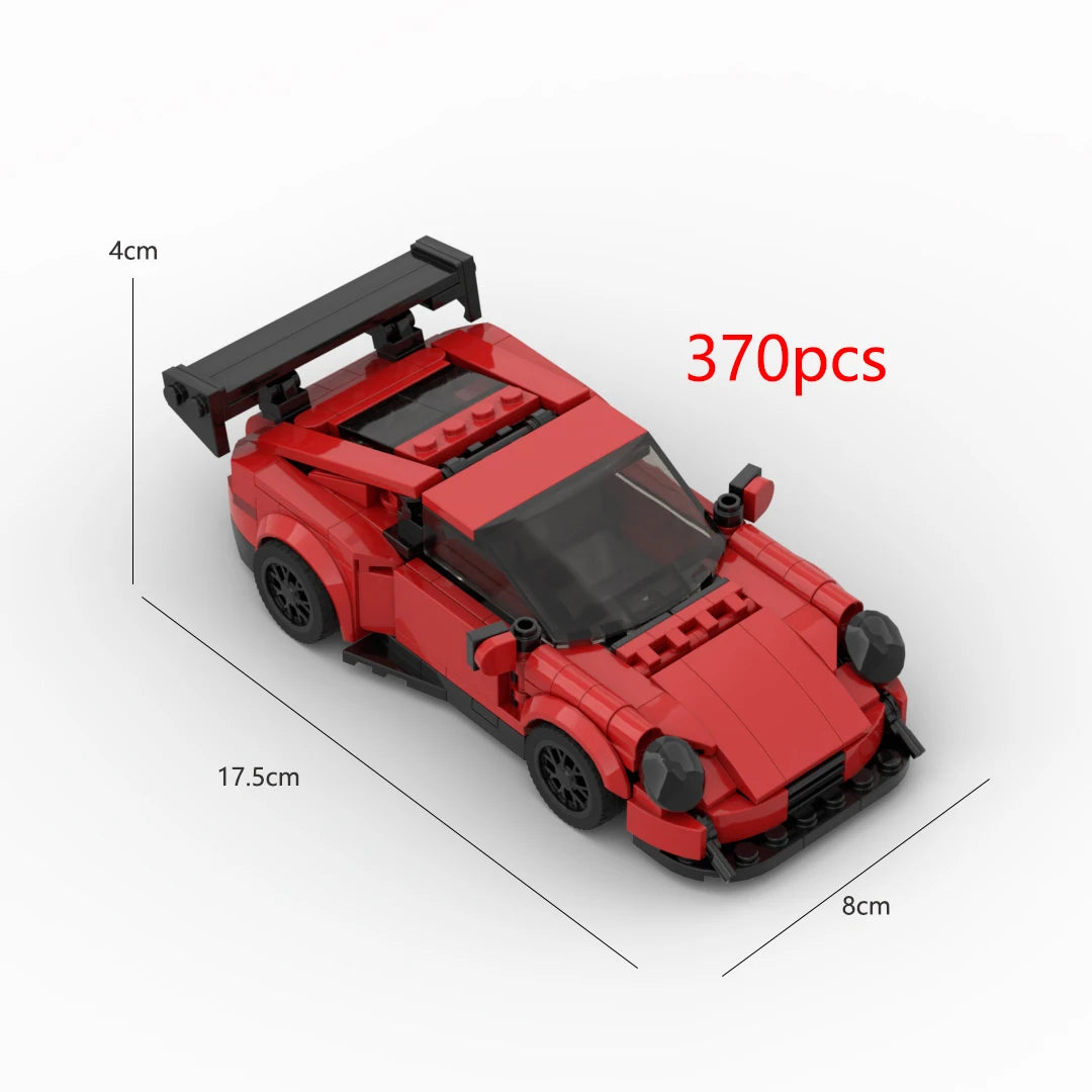 MOC Racing Boy Creative Garage Toy City Sports Car DIY Creative Garage Supercar Building Blocks Toy Gift