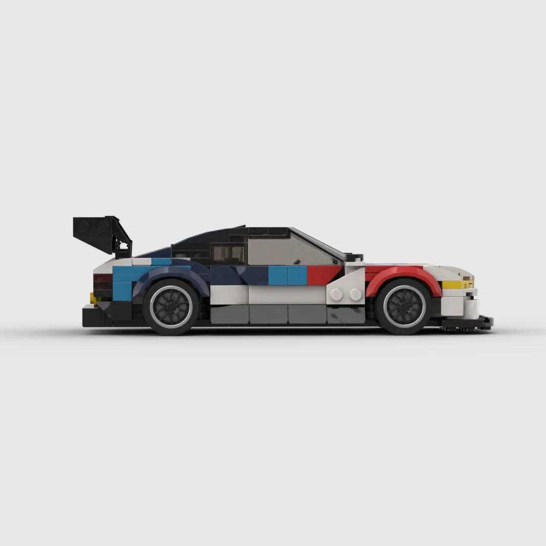 MOC M4 385Pcs Livery Version M Power Racing Sports Car Vehicle Racer Building Blocks Brick Creative Garage Toys