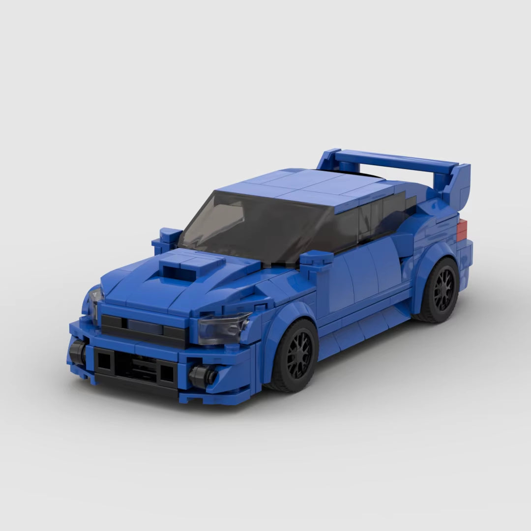 MOC Subaru WRX STI 303Pcs Racing Sports Car Vehicle Racer Building Blocks Brick Creative Garage Toys for Boys
