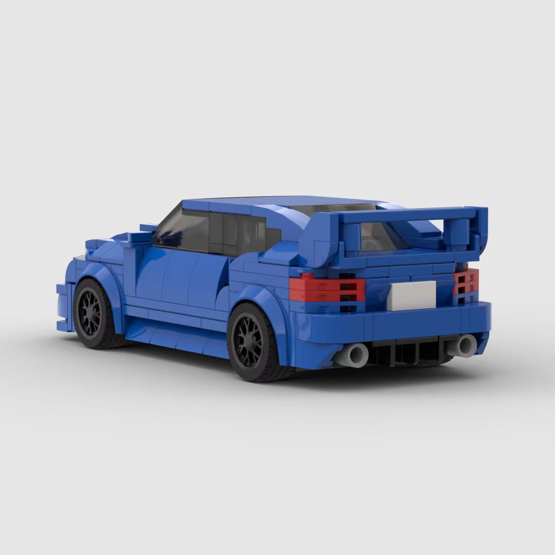 MOC Subaru WRX STI 303Pcs Racing Sports Car Vehicle Racer Building Blocks Brick Creative Garage Toys for Boys