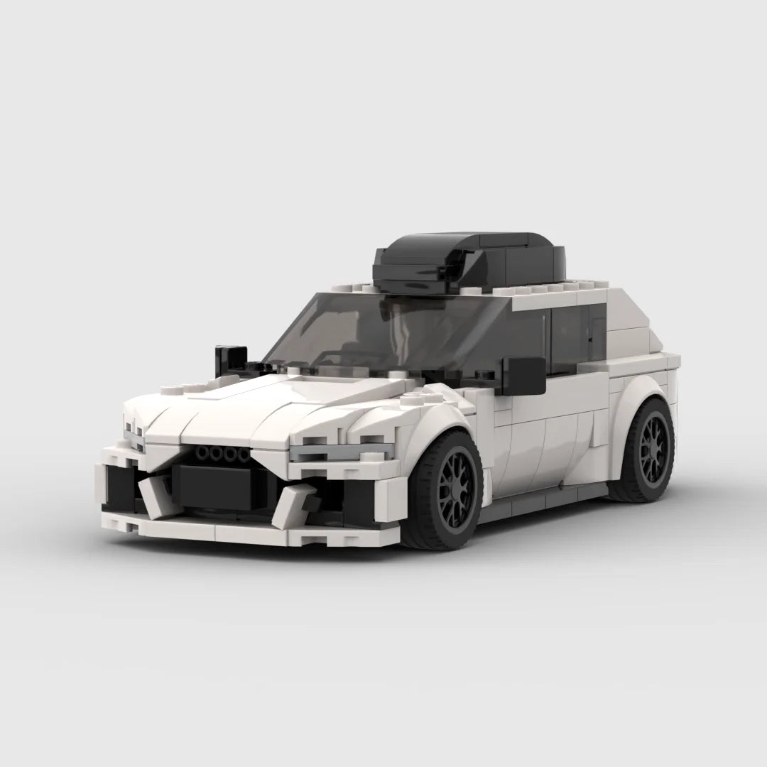MOC RS6 Racing Sports Car Vehicle Racer Building Blocks Brick Creative Garage Toys for Boys Gifts