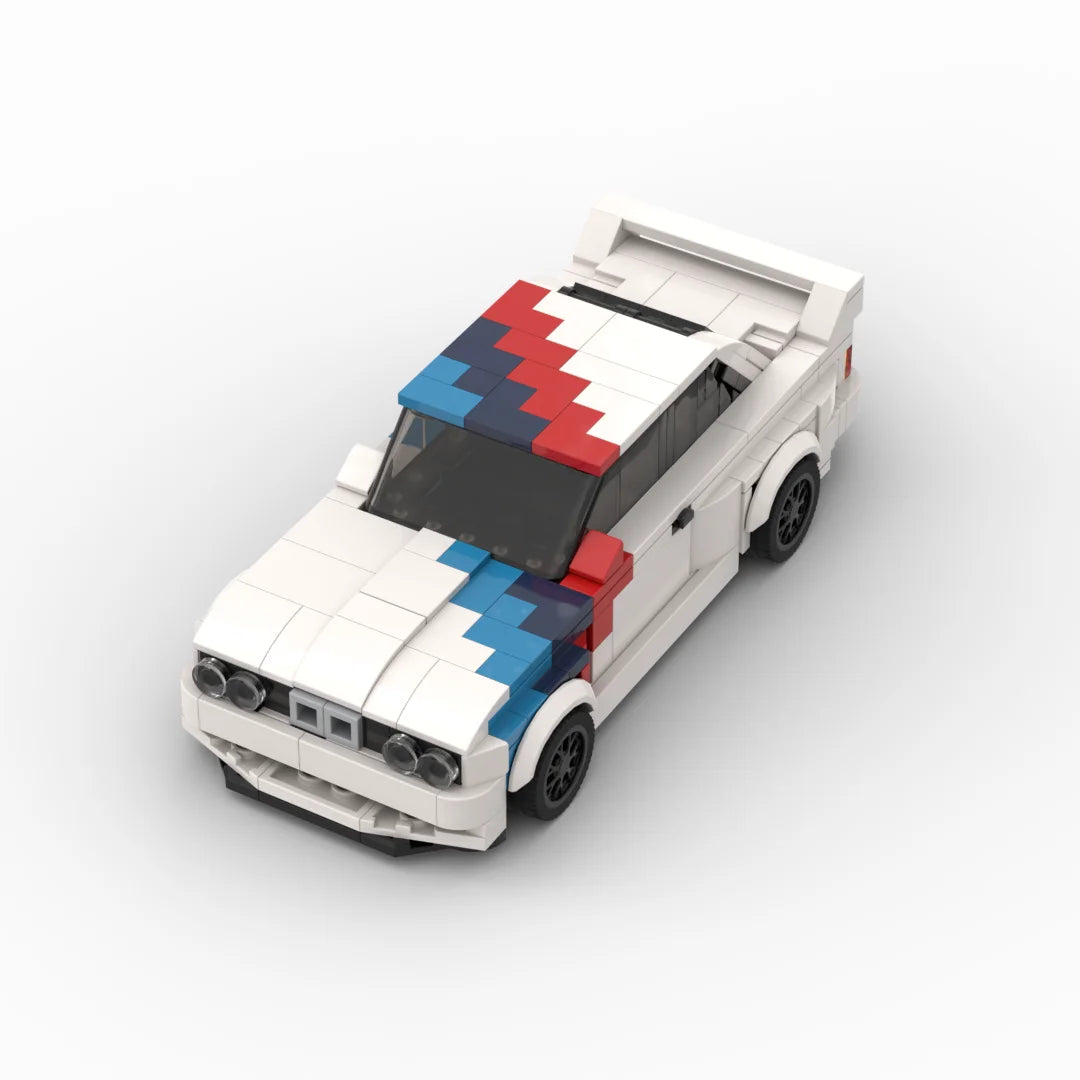 MOC Technical 455Pcs E30 Racing Sports Car Vehicle Racer Building Blocks Brick Creative Garage Toys for Boys