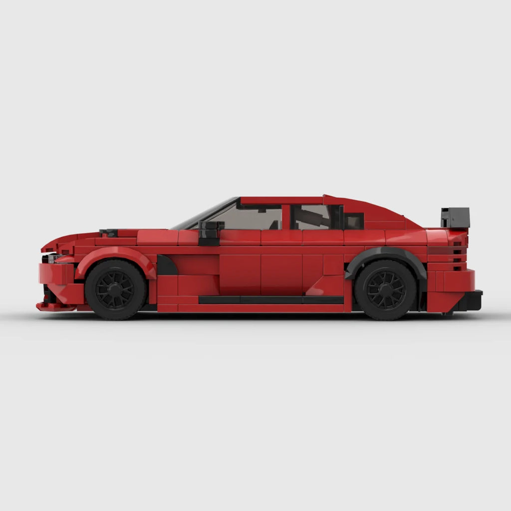 MOC Giulia Gtam Racing Sports Car Vehicle Racer Building Blocks Brick Creative Garage Toys for Boys Gifts