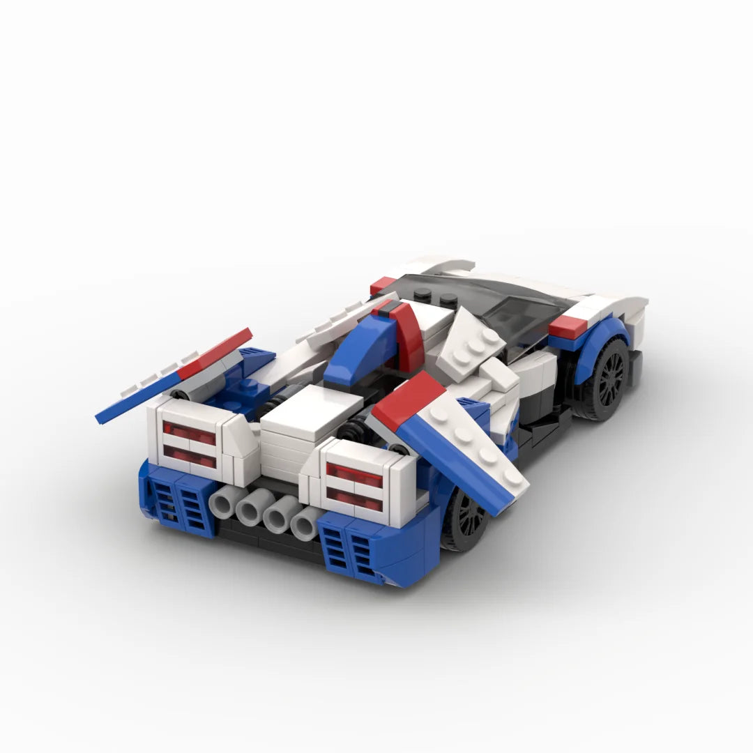 MOC the ASRADA GSX Equation Racing Sports Car Vehicle Racer Building Blocks Creative Garage Toys for Boys