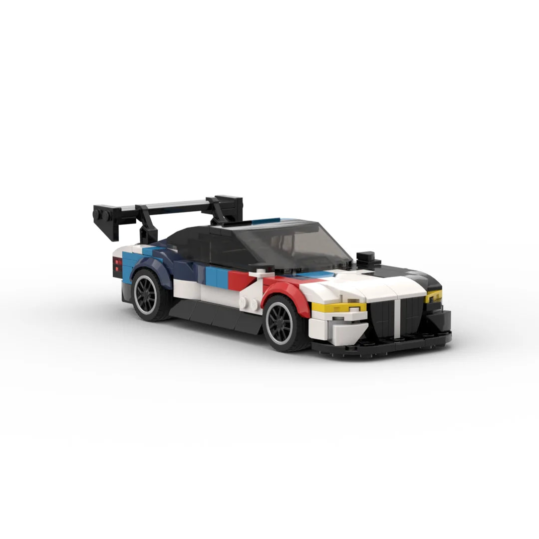 MOC M4 385Pcs Livery Version M Power Racing Sports Car Vehicle Racer Building Blocks Brick Creative Garage Toys