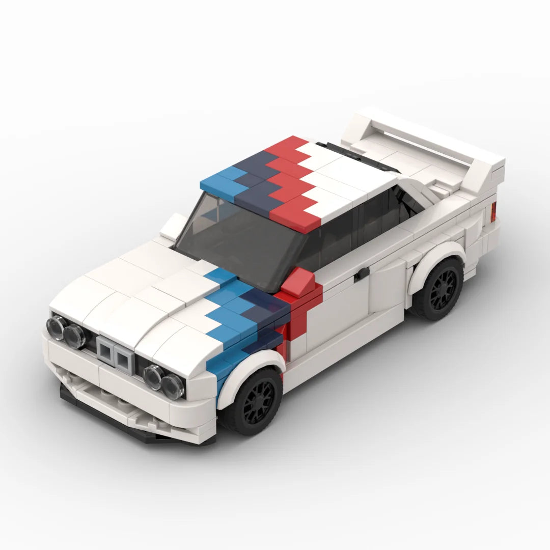 MOC Technical 455Pcs E30 Racing Sports Car Vehicle Racer Building Blocks Brick Creative Garage Toys for Boys