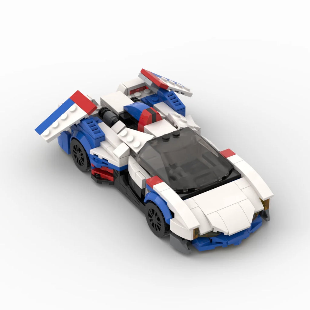MOC the ASRADA GSX Equation Racing Sports Car Vehicle Racer Building Blocks Creative Garage Toys for Boys