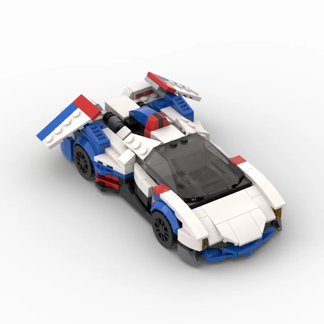MOC the ASRADA GSX Equation Racing Sports Car Vehicle Racer Building Blocks Creative Garage Toys for Boys