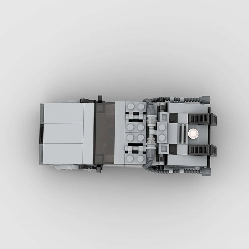Back to the Future Delorean MOC Building Blocks – City Sports Racing Car – DIY Assembly Toy – Parent-Child Bonding Fun