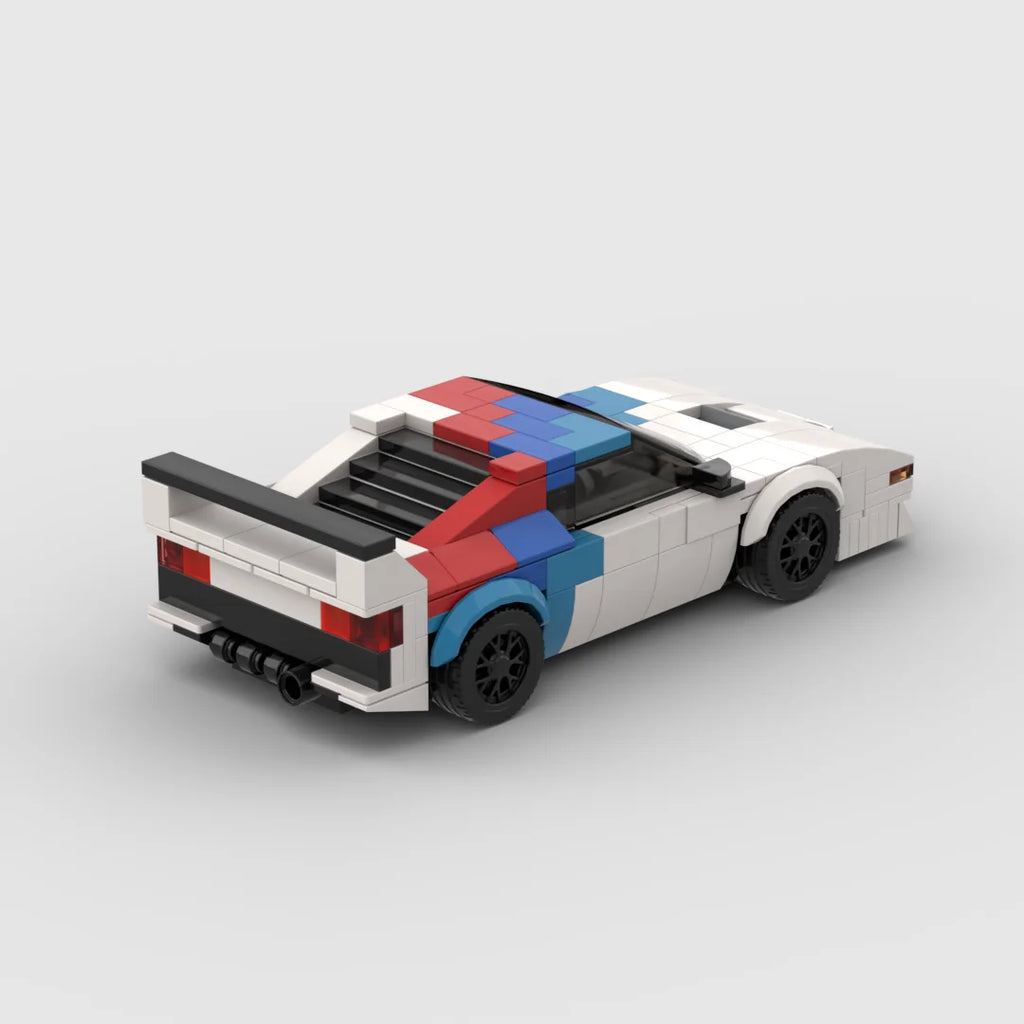 MOC the First Generation M1 Racing Sports Car Vehicle Racer Building Blocks Brick Creative Garage Toys for Boys